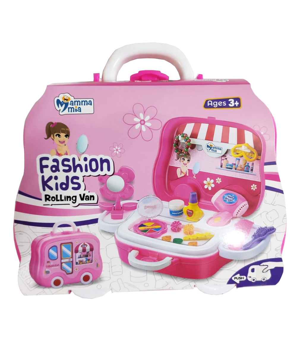 Mumma Mia Fashion Set in Suitcase with wheels Tyre (Tire) For Kids