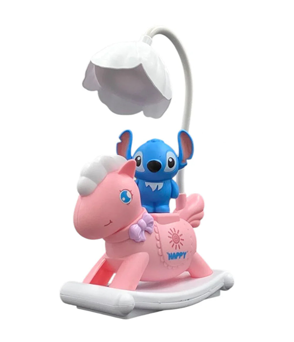 Cute Stitch Design Table Lamp 2-Stage USB Rechargeable Kids Room Night Lamp