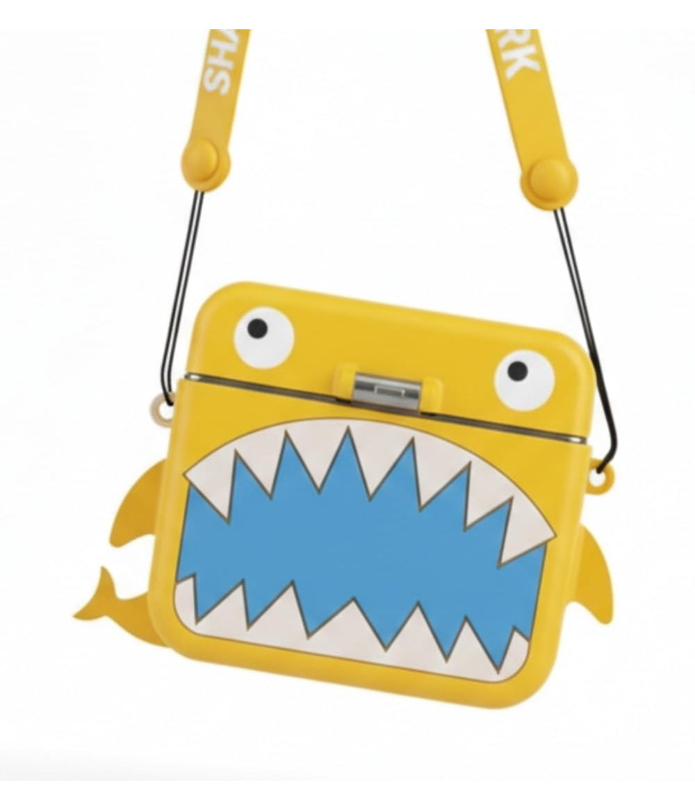 Shark Sipper Bottle for Kids Leakproof Straw, Cute Cartoon Water Bottle