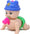 Musical Crawling Baby Toy with Light & Sound – Battery Operated Interactive Baby Toy for Kids (Multicolor)