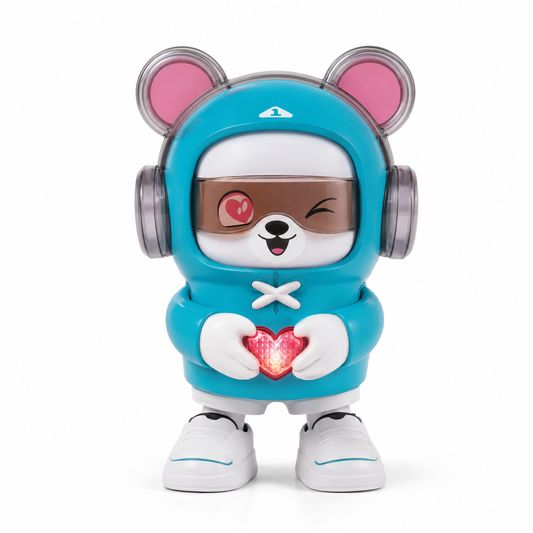 Dancing Bear Musical Toy with Music, Dance & Colourful LED Lights for Kids – Blue