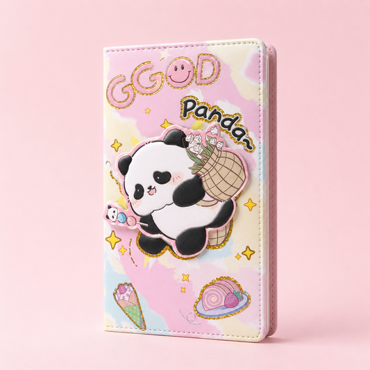 Spinner Diary Decorative Notebook with Cute Designs (Random Color)