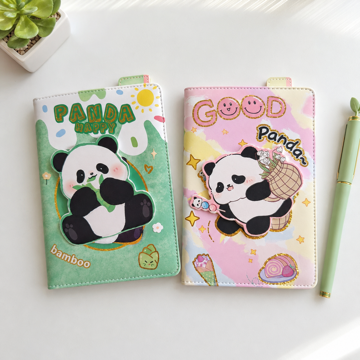 Spinner Diary Decorative Notebook with Cute Designs (Random Color)