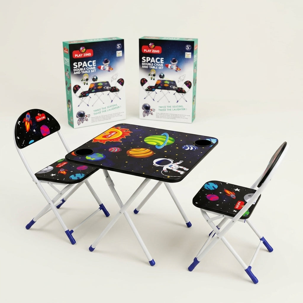 Play Zing Space Double Chair & Table Set – angle view