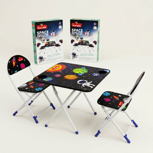 Play Zing Space Double Chair & Table Set – angle view