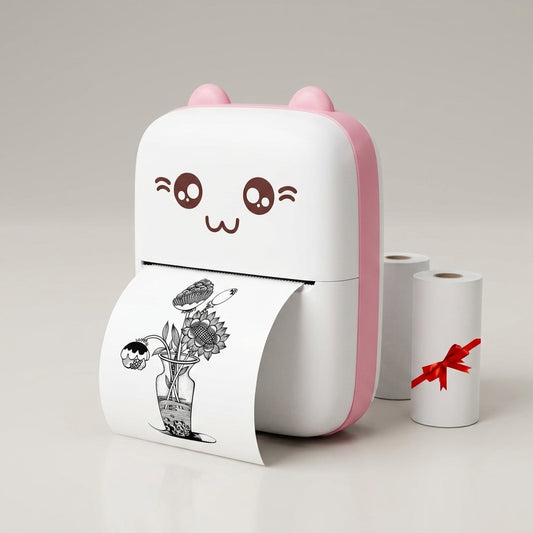 Mini Portable Thermal Printer – angle view