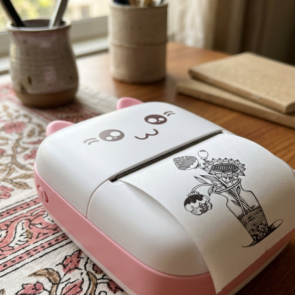 Mini Portable Thermal Printer – detail view