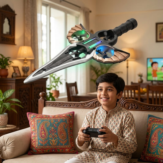 Flying Sword S29 Remote Control Quadcopter Drone with LED Lights – 2.4GHz RC Flying Toy for Kids & Beginners – lifestyle view