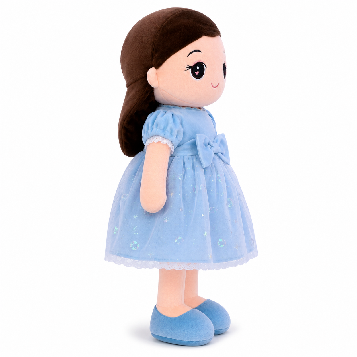 Twinkle Doll 85 cm Soft Plush Princess Doll for Kids – Blue Dress