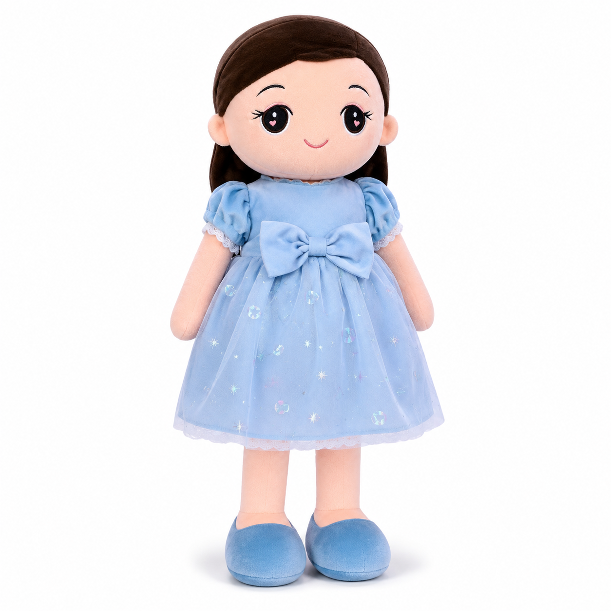 Twinkle Doll 85 cm Soft Plush Princess Doll for Kids – Blue Dress