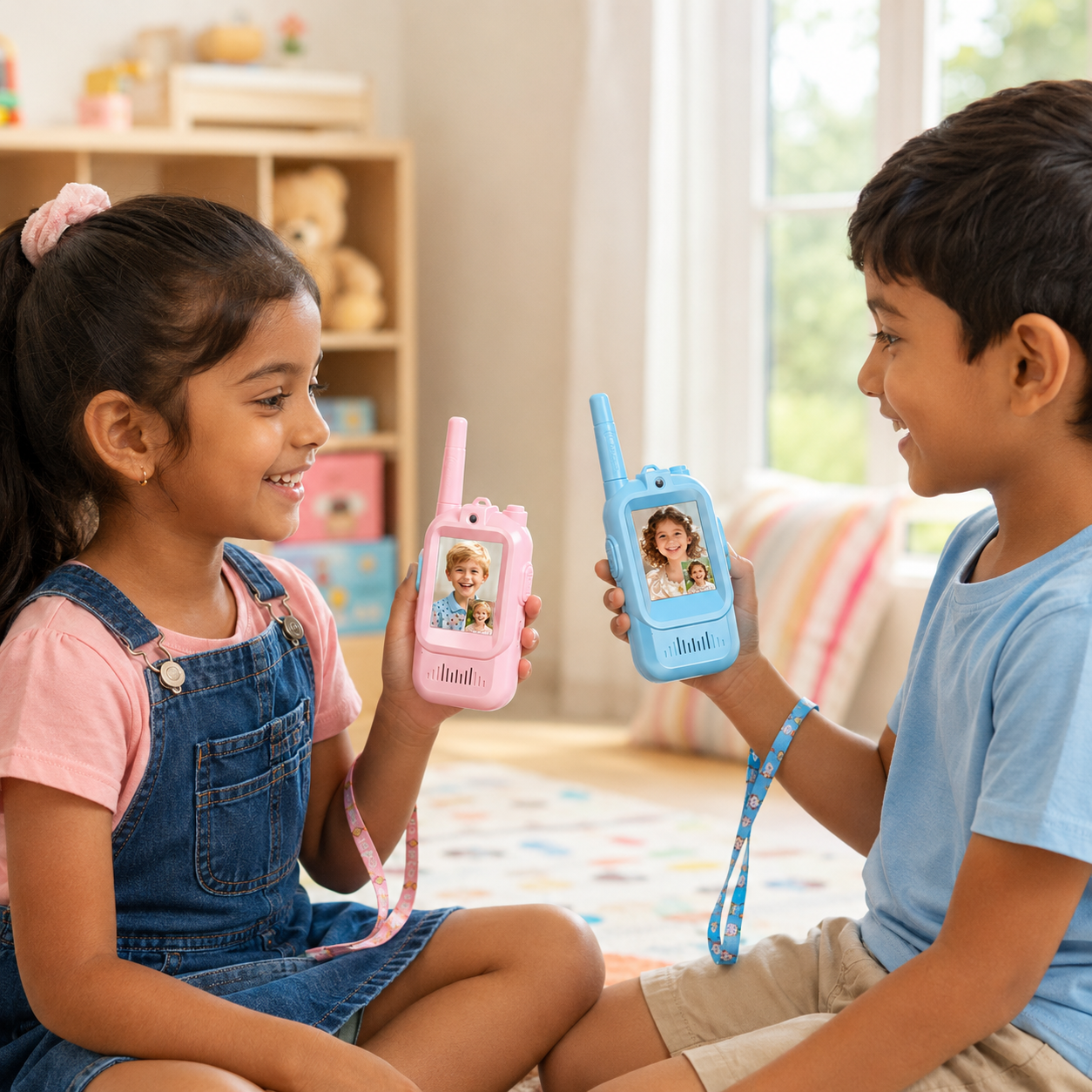 Kids Smart Walkie Talkies with Real-Time Video Calling (3+ Years)